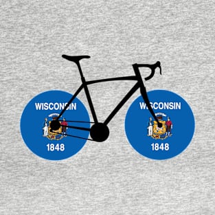 Wisconsin Flag Cycling T-Shirt